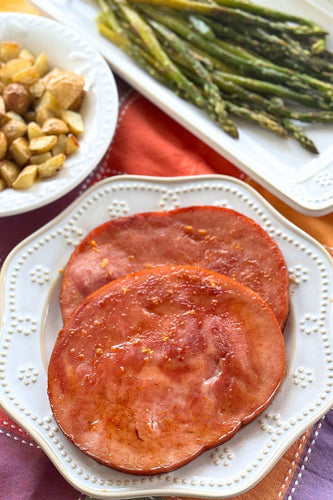 Baked Ham Steak with Honey Orange Glaze