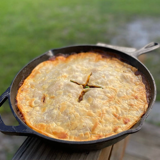 Beef & Stout Skillet Pie